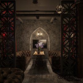Дизайн интерьера кальянной Hookah Place | Портфолио